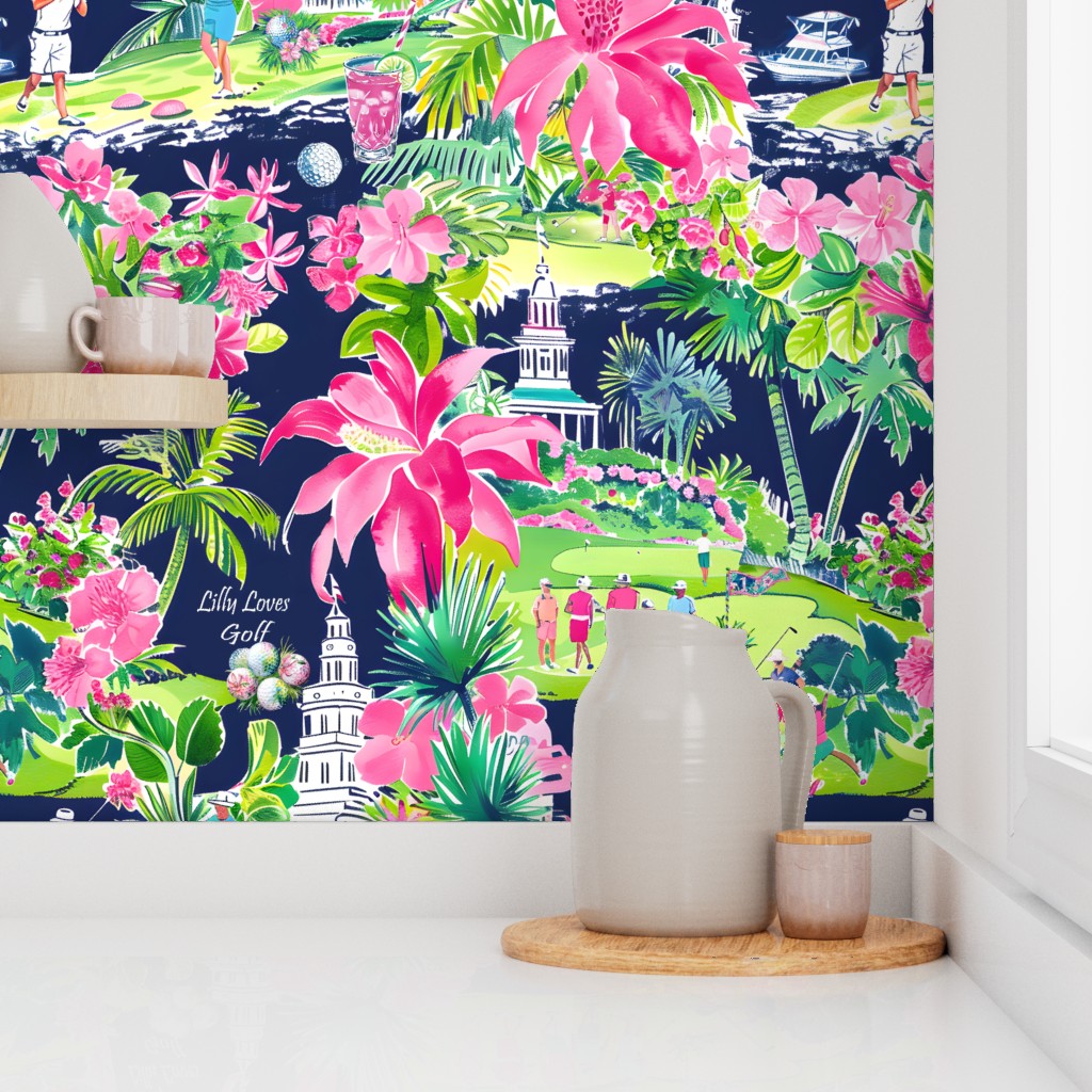 Lilly Loves Golf in Navy